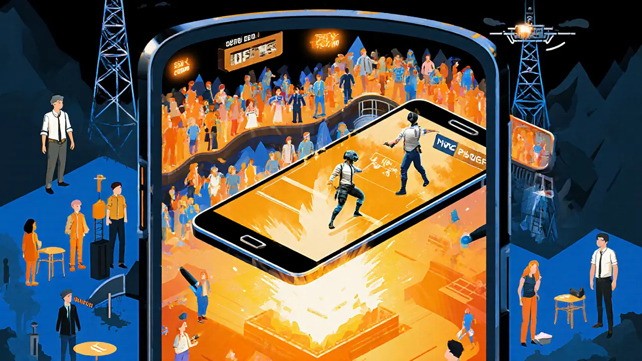 Смартфон превращён в арену, где игроки соревнуются, а зрители смотрят турниры в метро, парках и кафе.