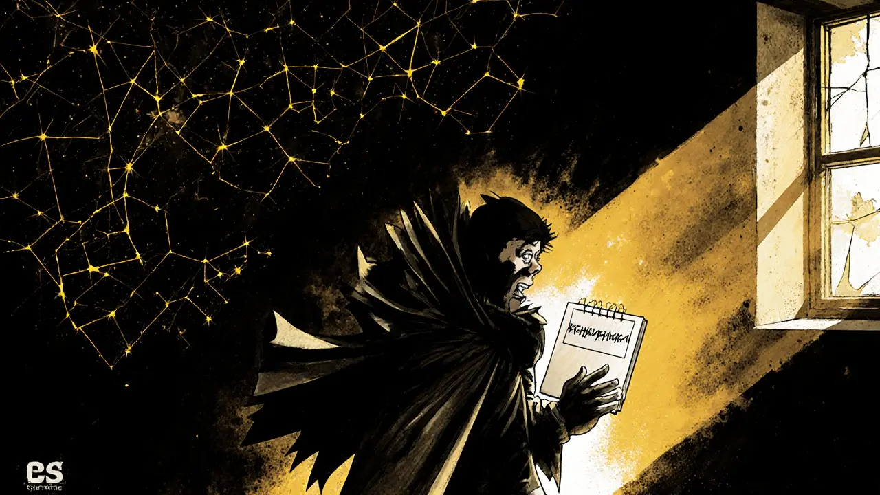 Игрок сбрасывает плащ ярости, раскрывая спокойную версию себя с дневником тильта, окруженный светом осознанности.