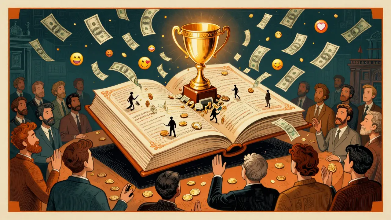 Игроки вкладывают деньги в Компендиум, который превращается в призовой фонд.