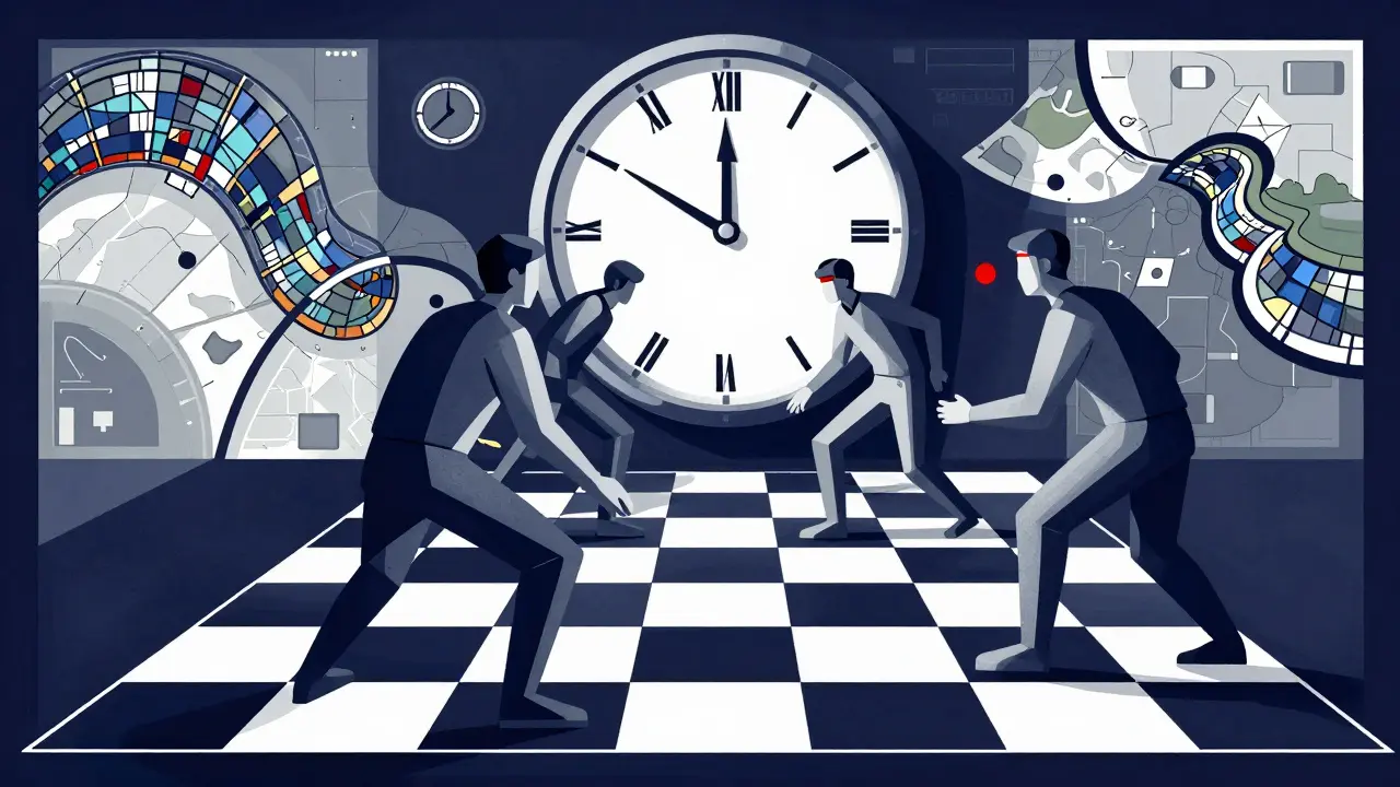 Astralis как идеальная шахматная команда: точные позиции, карты в стиле витража, спокойный капитан в центре.