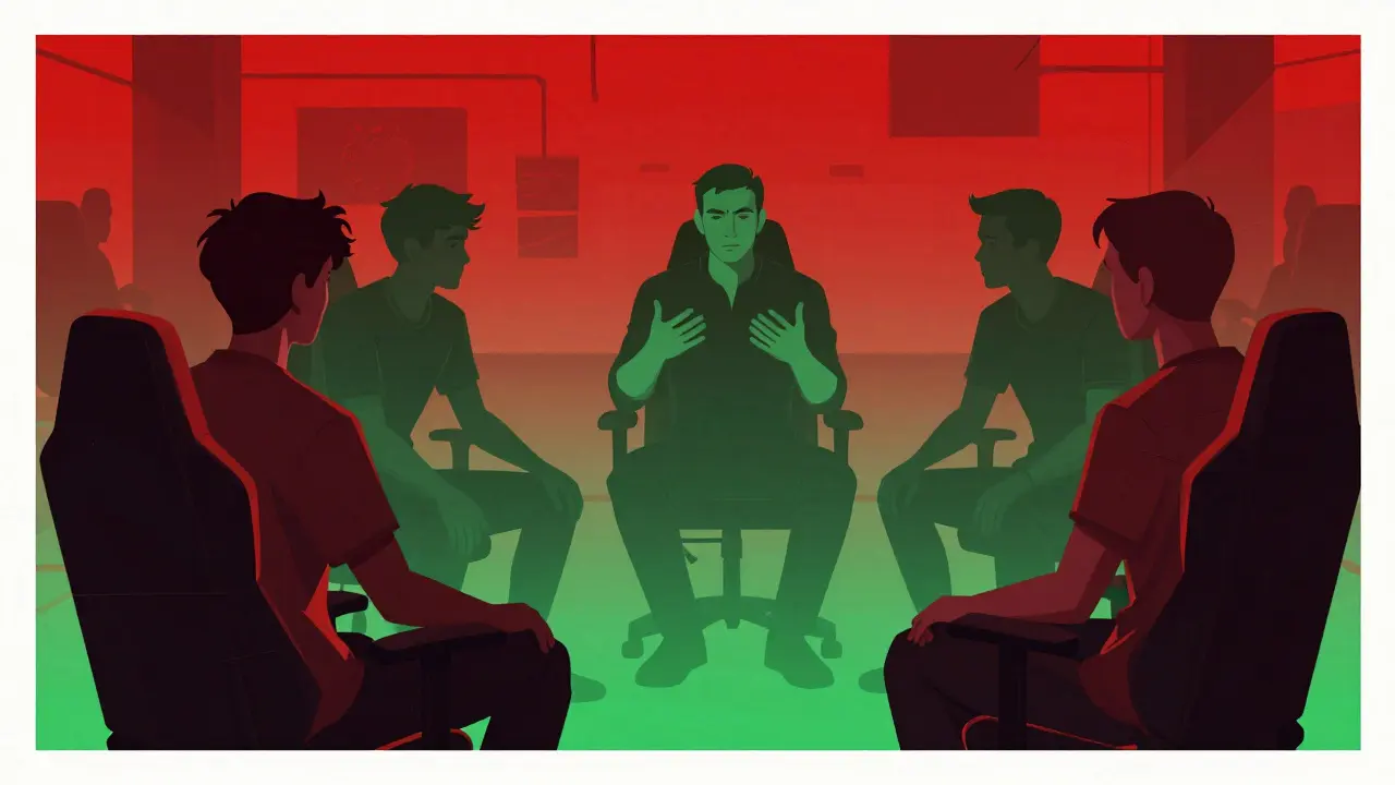 Спортивный психолог помогает команде разрешить конфликтную ситуацию