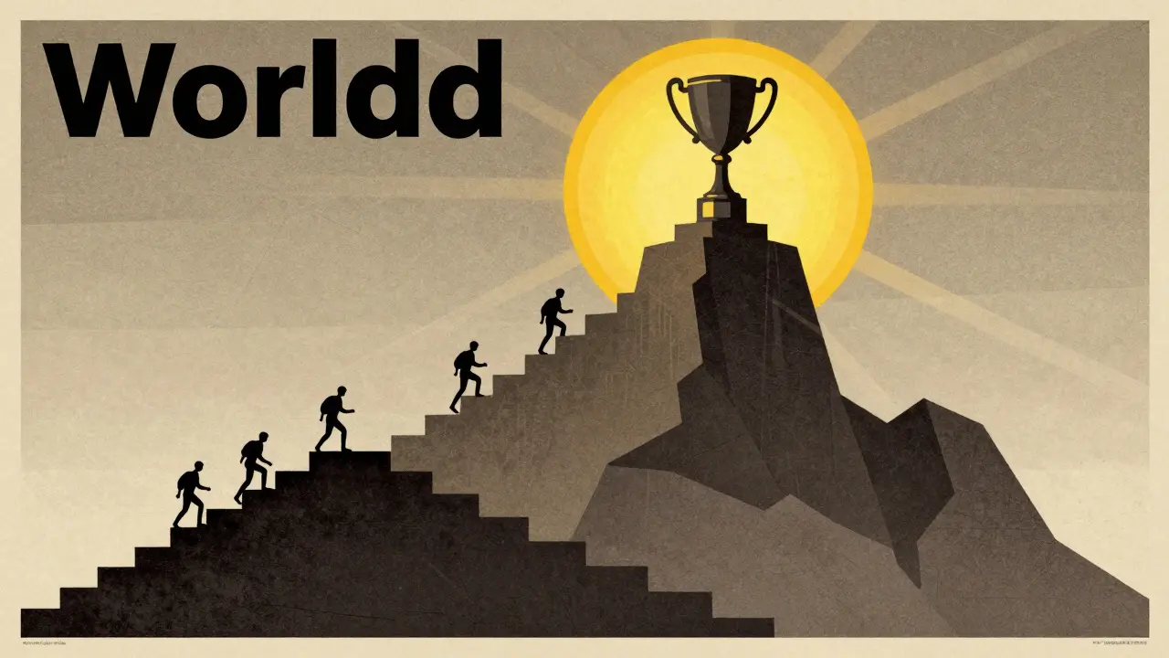 Метафорический путь киберспортсменов к вершине чемпионата мира Worlds