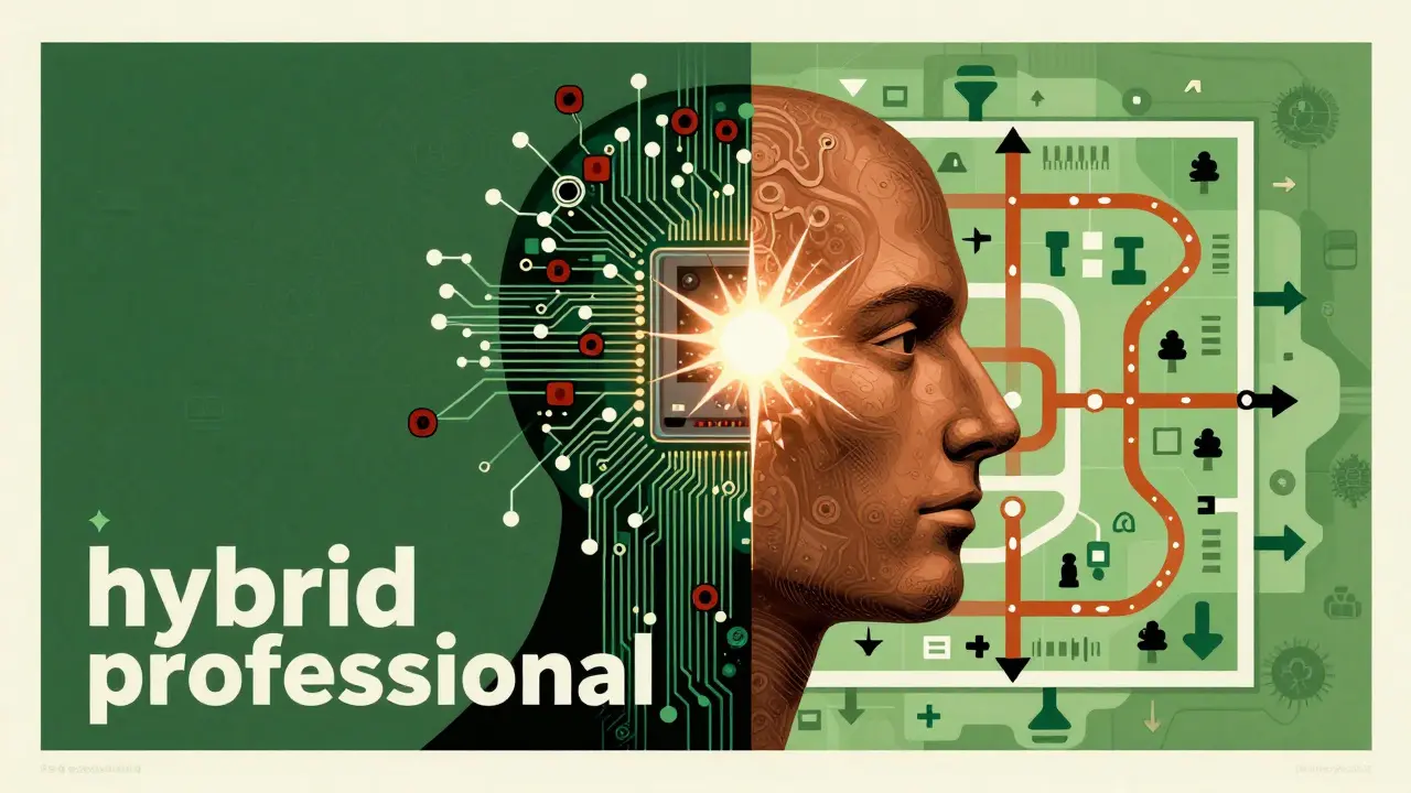 Символическое изображение гибридного специалиста в геймдизайне