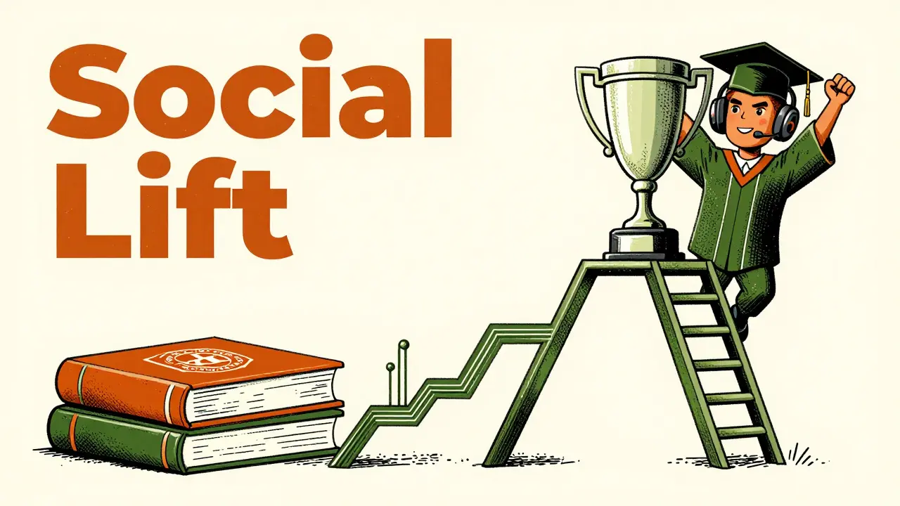 Символическое изображение карьерного роста от студента до профессионального игрока