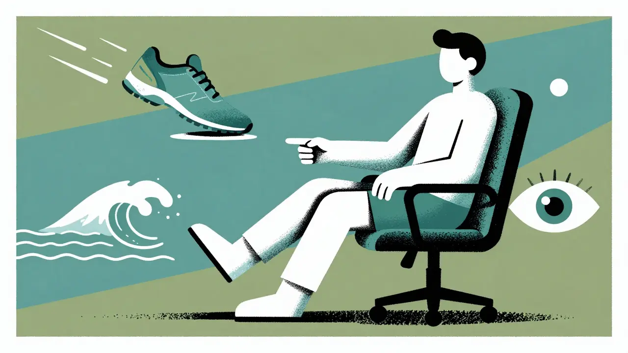 Сюрреалистичный плакат о балансе между компьютерными играми и физическим здоровьем.