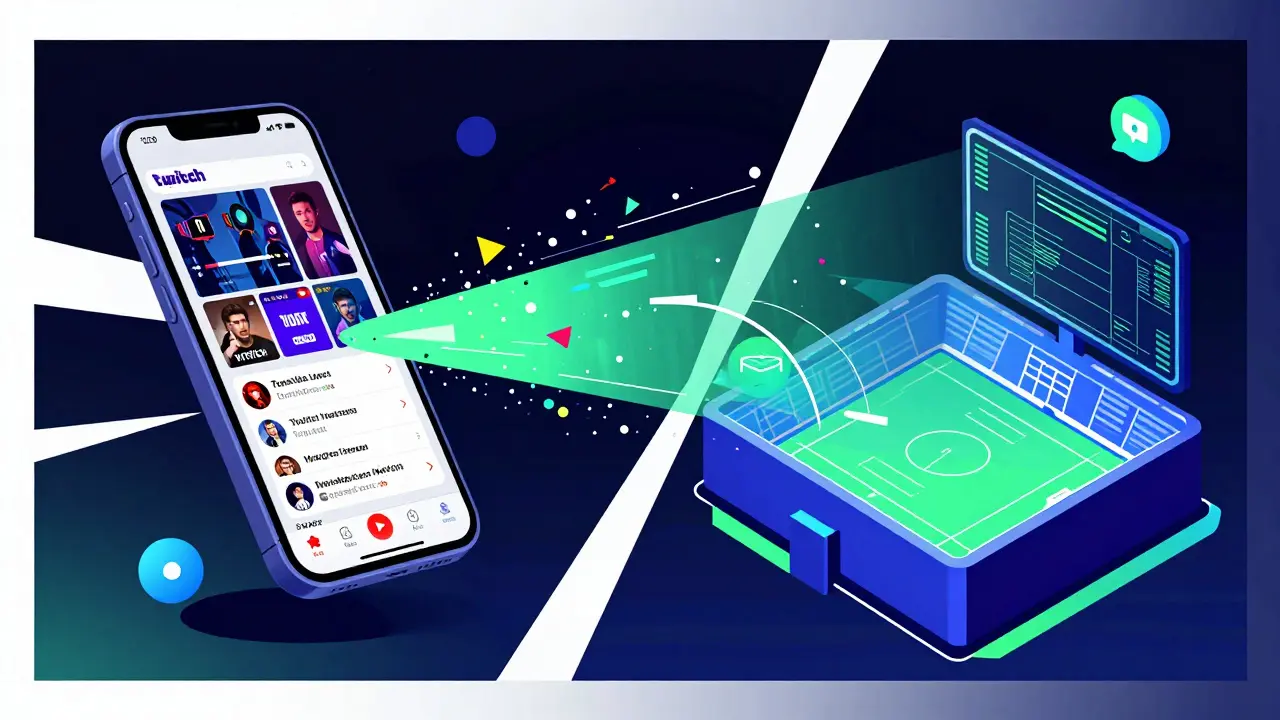 Абстрактное изображение онлайн-трансляций и цифровых платформ