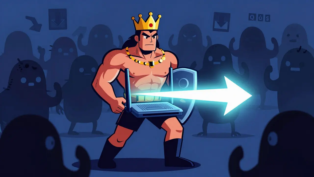 Антропоморфный роутер защищает игровой трафик от фоновых загрузок